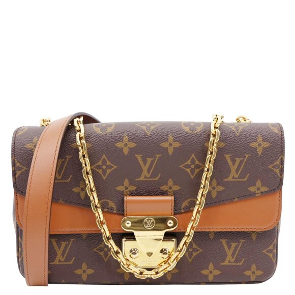 Louis Vuitton  Marceau Monogram Canvas Chain Shoulder Bag Caramel - Picture 1 of 12